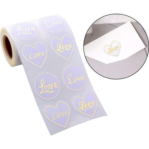 Gift Labels Tags 300Pcs for Your Order Stickers Rolls Handmade Baking Stickers with Gold Foil for Bakeries, DIY Envelope Cards