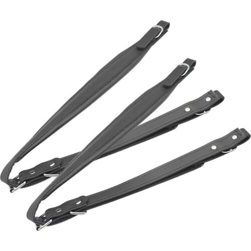 1 Pair Accordion Shoulder Straps Belt Adjustable Soft Synthetic Leather 83-110CM Adjustable Length for Bass Accordions Universal