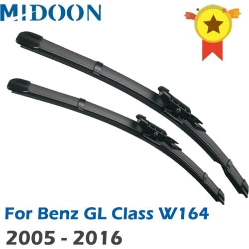 MIDOON Wiper LHD & RHD Front Wiper Blades For Mercedes Benz GL Class W164 2005 - 2016 Windshield Windscreen Front Window 28"+21"