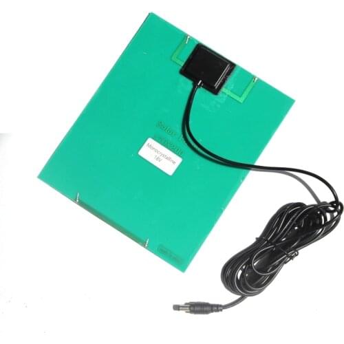 6W 18V Solar Cell Monocrystalline Solar Panel+3M Cable For Charging 12V Battery 200*170MM 10pcs FreeShipping