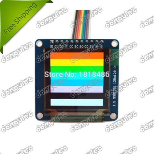 SSD1351 OLED Breakout Board - 16-bit Color 1.5" w/microSD holder for arduino