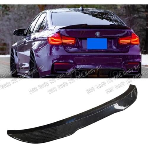 Carbon Fiber PSM Style Car Rear Lip Wing Trunk Spoiler Wing Tail Boot Lip Wing For BMW 2 Series F22 F87 M2 235i 2014-2018