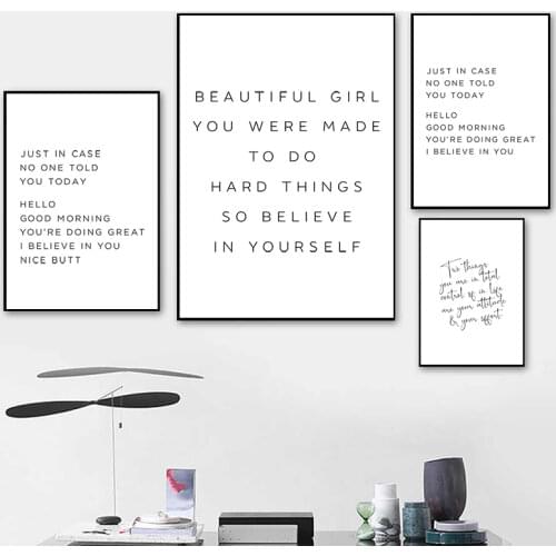 Woman Inspirational Quote Print Two Things You Are Poster Women Office Decor Scandinavian Style Canvas Painting Wall Art Picture