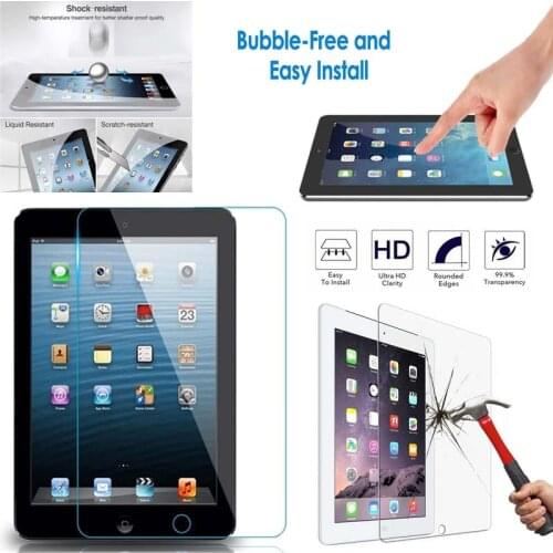 Tablet Tempered Glass for Apple IPad 2 3 4 9.7 Inch Explosion-proof Screen Protector Cover Anti-glare HD Tablet Screen Film