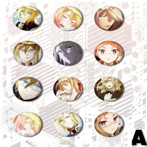 1pcs 58MM Anime Badge Royal Tutor Heine Richter von Granzych Expression Charming Prince Pins BROOCH Button Badge Backpack Gift
