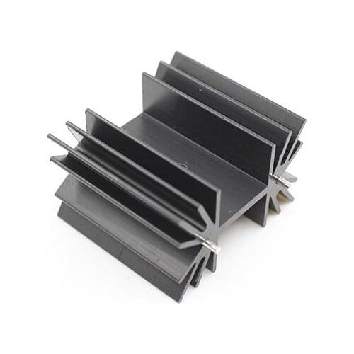 10PCS/lot High quality black oxide 42*25*38MM D shape chrysanthemum heat sink