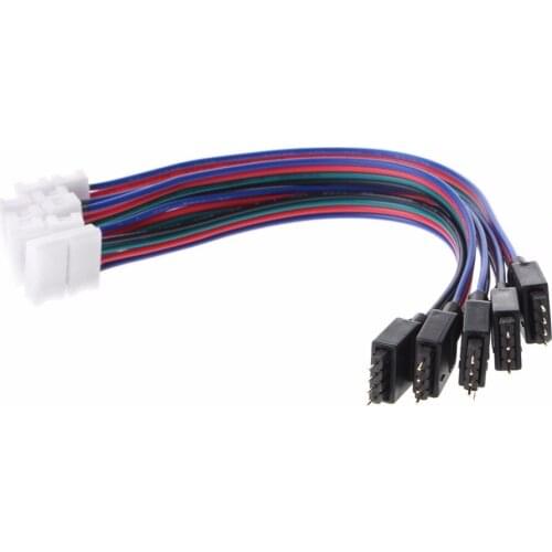 5 Pcs 15cm 4 Pin 4 Pin 5050 3528 LED RGB Strip Extension Connector Cable Wire LED Strip Extension Cable