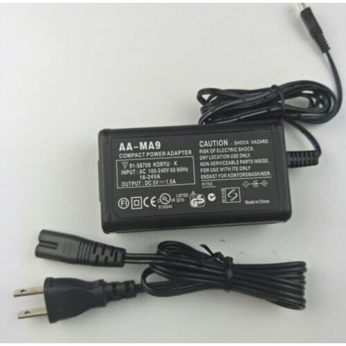 AA-MA9 Replacement AC Power Adapter/Charger for Samsung SMX-C10 SMX-C14 SMX-C20 SMX-C24 SMX-S10 SMX-S16 SMX-F40 F43 Camcorders