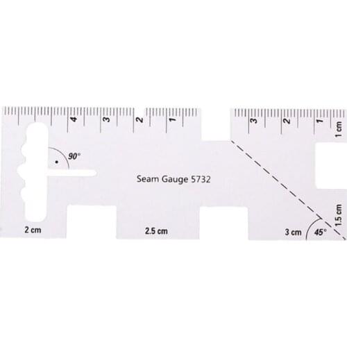 Acrylic Patchwork Ruler Measuring Gauge Clothes Sewing Measuring Tool Home Tailors Crafts Sewing Patchwork Quilting Ruler