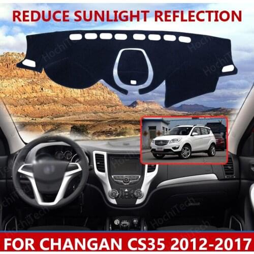 Car styling Suede Dashmat Dashboard custom Cover Pad Dash Mat Carpet for Changan CS35 2012-2017