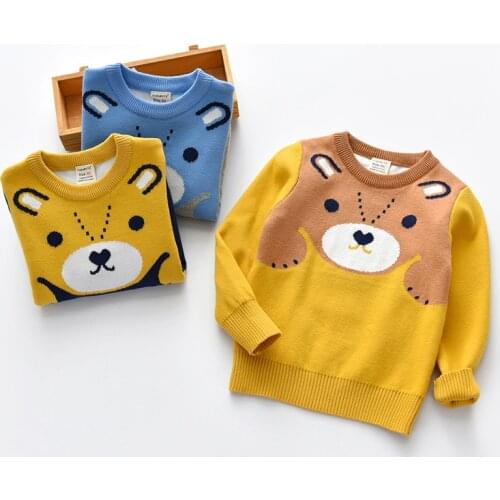 Childrens Sweaters 2018 Winter New Christmas Sweaters for Boys and Girls Kids Fashion Pullovers Tops Baby Knitting Cardigan