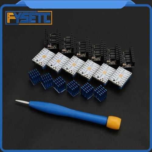 5pcs Latest Version Stepping Motor Mute Driver TMC2208 V1.2 with Protector Stepstick Flying Wires Freely Using UART VS TMC2100