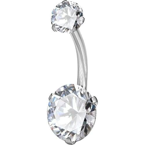 Elegant Zircon Sexy Piercing Navel Belly Body Button Rings Navel Piercing Belly Button Ring For Women Jewelry