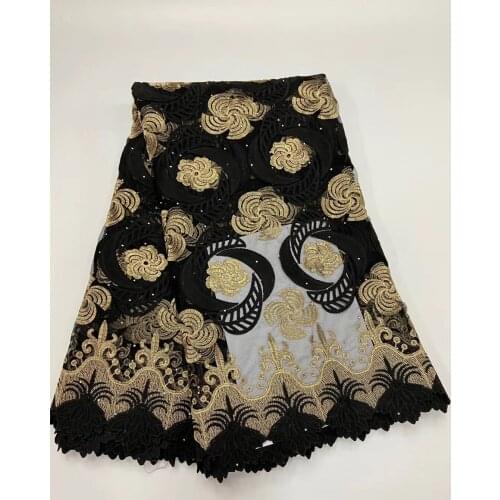 French lace fabric 2021 guipure lace embroidery African cord lace fabric high quality Nigeria lace fabric clothes R3961