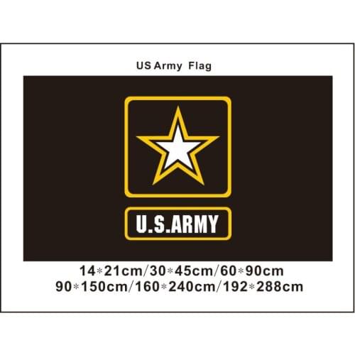 KAFNIK, 14*21cm/30*45cm/60*90cm/90*150cm/192*88cm Black US Army Gold Star Active Duty Veteran Vet One Army Strong flags