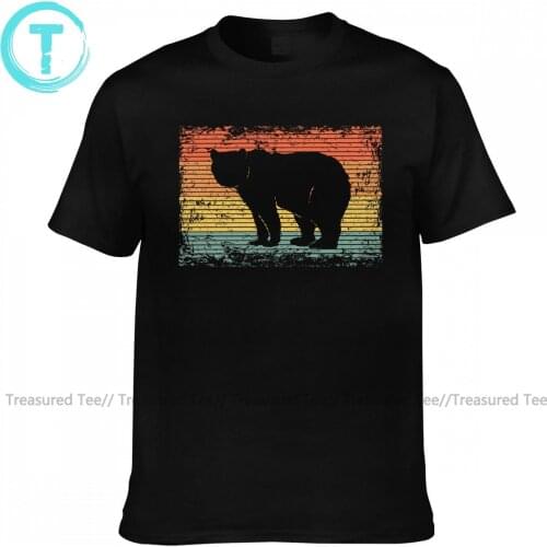 Bear Tee Shirt Cute Short-Sleeve Cotton T Shirt Basic Graphic T-Shirt Big Men