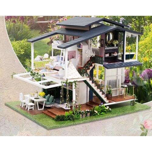 3D Miniature DollHouse Creative Monet Garden Building Kits Furniture Kit Adults Gift 14+ Years Old