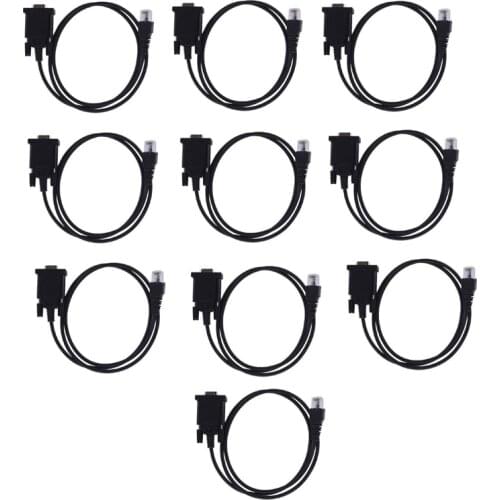 Lot 10pcs RPC-MM DB9 COM Port Programming Cable for Motorola Mobile Car Radio GM300 GM328 GM338 GM339 GM398 GM340 GM950 GM3188