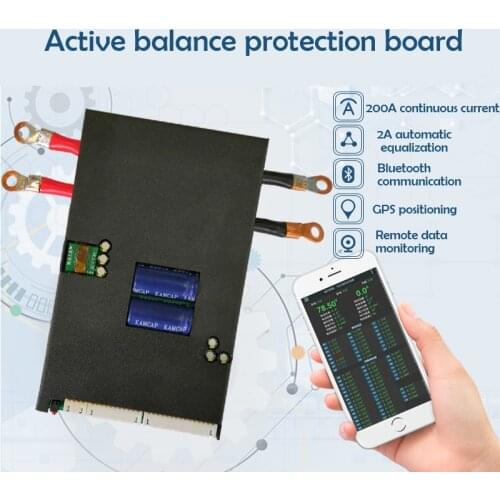 1A/2A Acactive BMS Li-ion Lifepo4 Battery 13S-24S Balancer Protection Board intelligent Bluetooth CAN/RS485 Communication