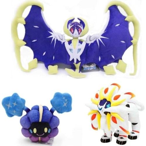 Original Takara Tomy Pokemon Cosmog Solgaleo Lunala Stuffed Plush Toys Anime Action Figure Dolls Childrens Christmas Gifts