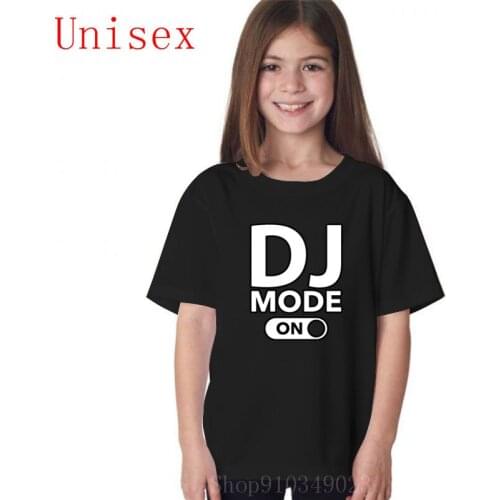 DJ Mode On shirts for teenage girls kids summer clothes kids clothes girls children clothes boys kids clothes girls 8 to 12