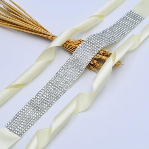 S19-4 Wedding Belt Bridal Bridesmaid Dress Accessories Belts Women Prom Evening Dresses Belts Plus Size Waistband width