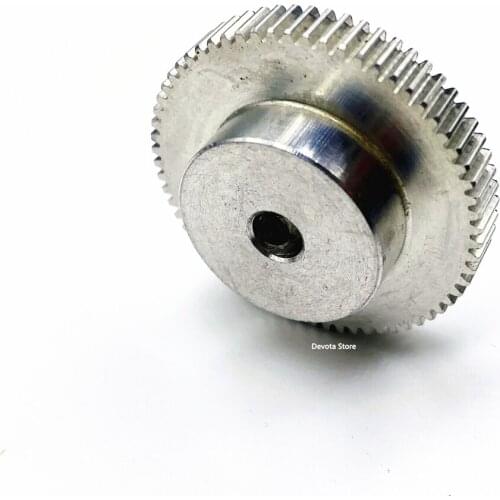 2PCS 0.5M 65T Metal Spur Gear Aluminum Alloy gear 5 6 6.35 6.5 7 8 MM HOLE