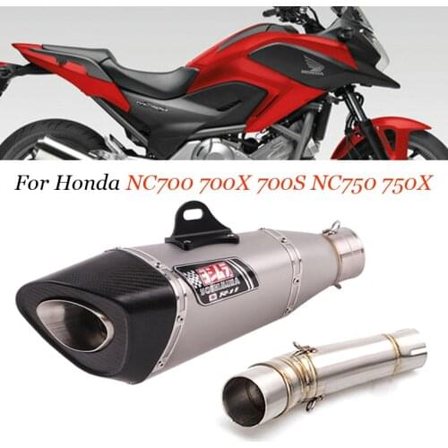 Slip On Motorcycle Exhaust Modified Yoshimura Moto Escape R11 Muffler Middle Link Pipe Tube For Honda NC700 700X 700S NC750 750