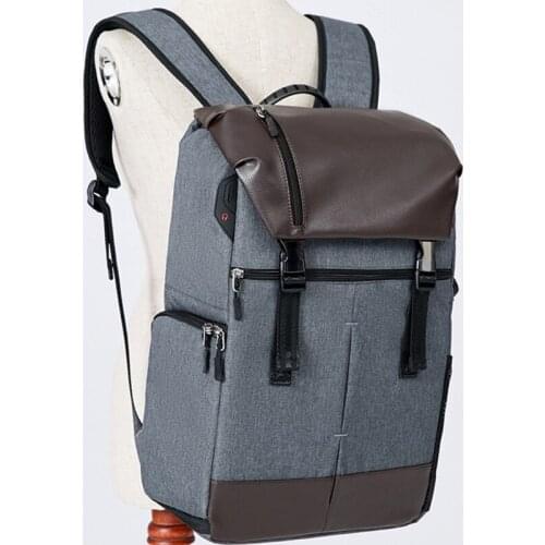 Dark gray)New product camera computer all-in-one bag shoulder SLR lightweight professional camera bag multifunctional leisure