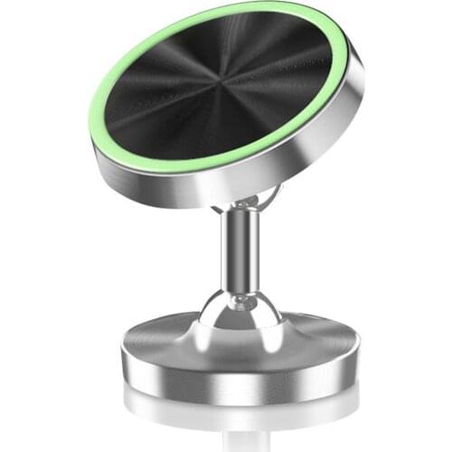 Strip Shape Universal With Luminous Black Cell Phone Casual Post Air Vent Stand Mount Read Silver Car Magnet