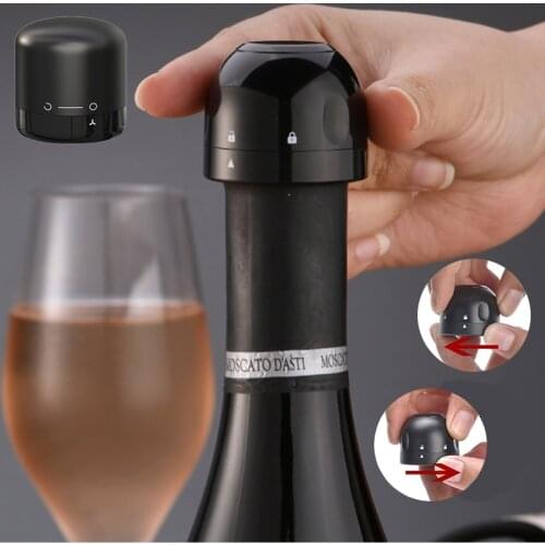 1/2/3ps Vacuum Red Wine Bottle Cap Stopper Silicone Sealed Champagne Bottle Stopper Vacuum Retain Freshness wine plug Bar Tools