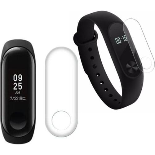 2pcs HD Clear Full Coverage Protective Film For Xiaomi Mi Band 2/3 Miband Band3 Band2 Smart Wristband Screen Protector Cover