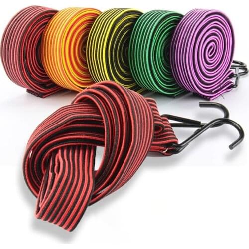 1PC Bicycle Luggage Rope Mountain Bike Elastic Straps Cord Hooks Strong elasticity Convenient to carry Outdoor Tensioning Belts