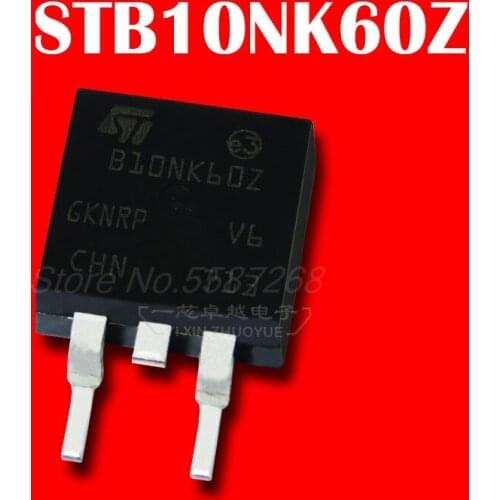 10PCS/LOT B10NK60Z STB10NK60Z TO-263 MOS transistor LCD power 10A/600V N-channel TO263 field effect tube