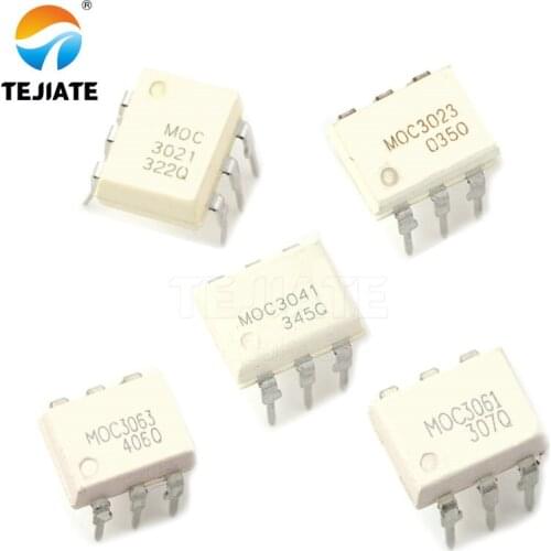 10PCS MOC3021 MOC3023 MOC3041 MOC3061 MOC3063 DIP6 optocoupler