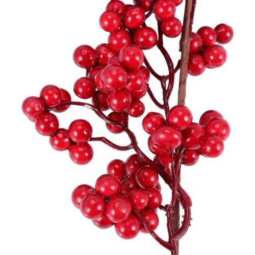 5.9 Ft Christmas Red Berry Garland Artificial Burgundy Red Pip Christmas Garland for Fireplace Decorations Holiday Decor
