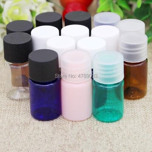 50/100pcs 5ml Mini Empty Plastic Bottles For Travel Cream Lotion Cosmetic Bottle Container Free Shipping