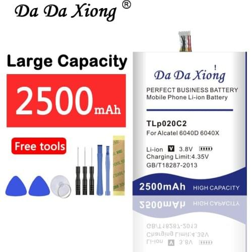 2500mAh TLp020C2 Battery for Alcatel One Touch Idol X Battery 6040D 6040X TCL idol X S950 S950T Phone