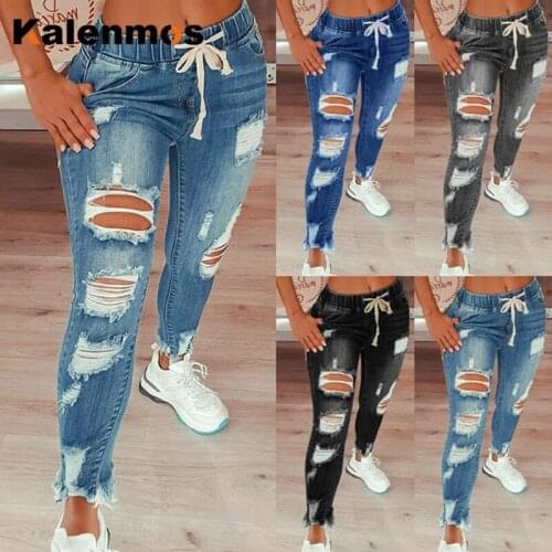 Jeans Women Ripped Fall Winter Straight Ripped Mom Jeans Women Gothic Large Punk Sexy Vintage Streetwear Spring Plue Size Jeans