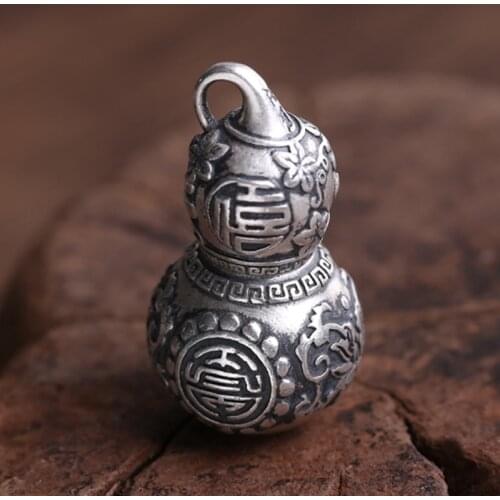 EDC 990 Silver Knife Beads A Pendant Paracord Outdoor DIY Decorations 990 Silver Camping Gear EDC Tools