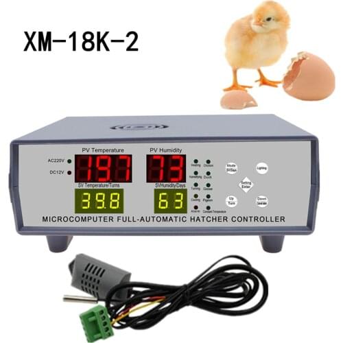 XM-18K-2 Egg Incubator Controller Microcomputer full-Automatic Temperature Humidity Digital Controller Eggs Hatcher Thermostat