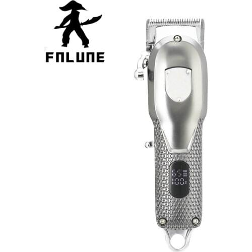 FnLune LED Professional Hair Clipper Mens Barber Beard Trimmer Electric Rechargeable Cutting Machine Cordless Haircut Adult Kid