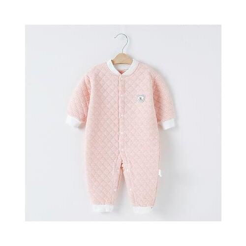 Newborn baby jumpsuit, baby boy and baby cotton covered foot jumpsuit. 2