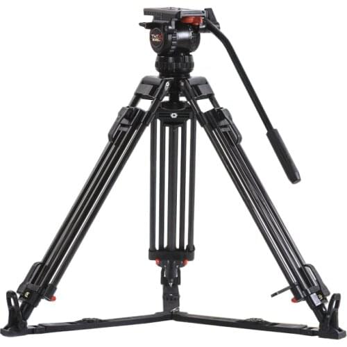 Trix V8T PLUS Heavy Carbon Fibre Video Camera Tripod Kit Fluid Head