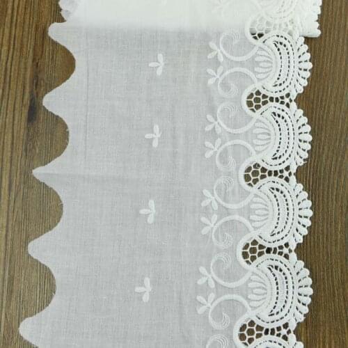 19 cm wide and 100% cotton lace embroidery lace fabric warp knitted garment accessories DIY