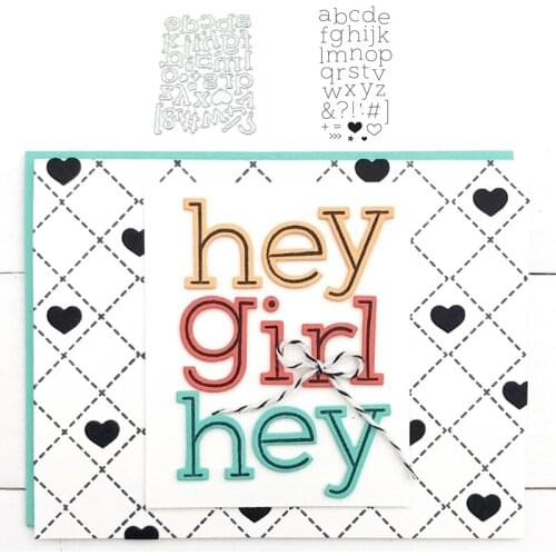 English Letters Metal Cutting Dies and Stamps for Scrapbooking Handmade Mold Cut Stencil New 2021 DIY Card Make Mold Model Craft