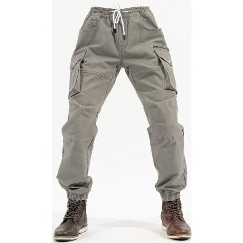 2021 Knee zipper wear-resistant Kevlar MOTO pants Aramid motorcycle elastic jeans riding knight pants racing anti-slip trousers