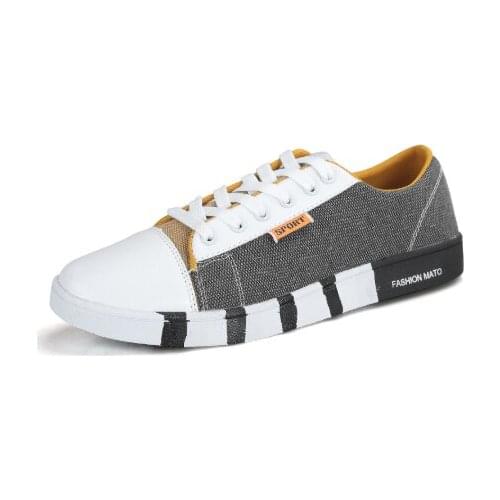 New Men Shoes Men Casual Canvas Shoes Fashion Lightweight Lace Up Sneakers Summer Breathable Men Flats Shoes Male Footwear