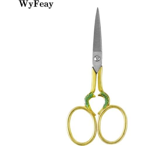 Zakka European Vintage Sewing Scissors Embroidery Retro DIY Handicraft Shears Scissors for Fabric Tool Needlework Tailor Shears