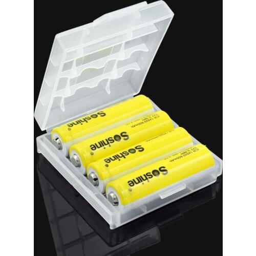 AA AAA Plastic Battery Holder Case Organizer Container AA AAA Batteries Storage Box Holder Hard Case Cover Battery Holder